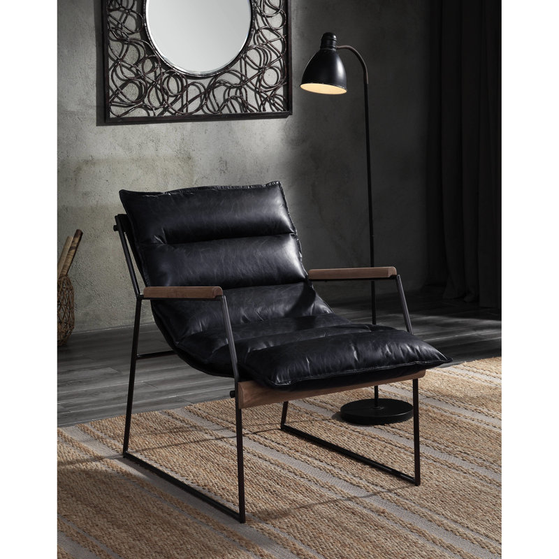Fauteuil en cuir mat Matt Matt