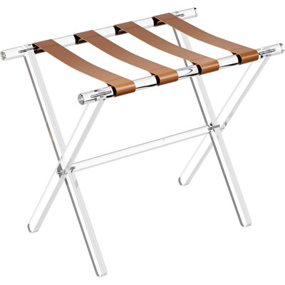 Acrylic Luggage Rack Foldable Suitcase Stand