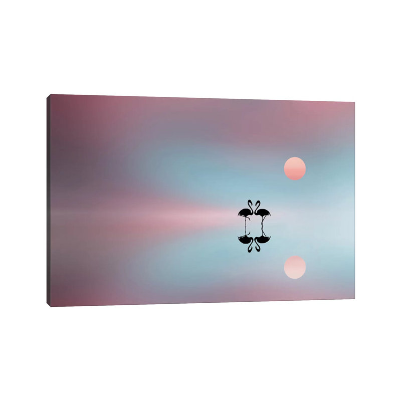 Flamingo by Bess Hamiti - Wrapped Canvas Gallery-Wrapped Canvas Giclée, 101.6 cm H x 66.04 cm W x 1.91 cm D