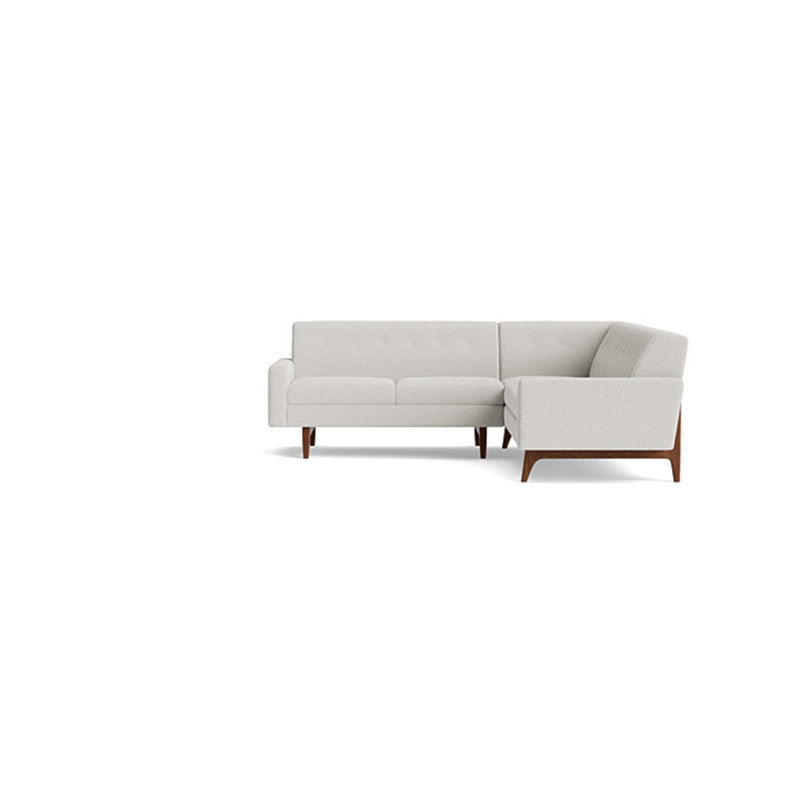 Tyler Sectional, Right Hand Facing, Performance Velvet - Ivy