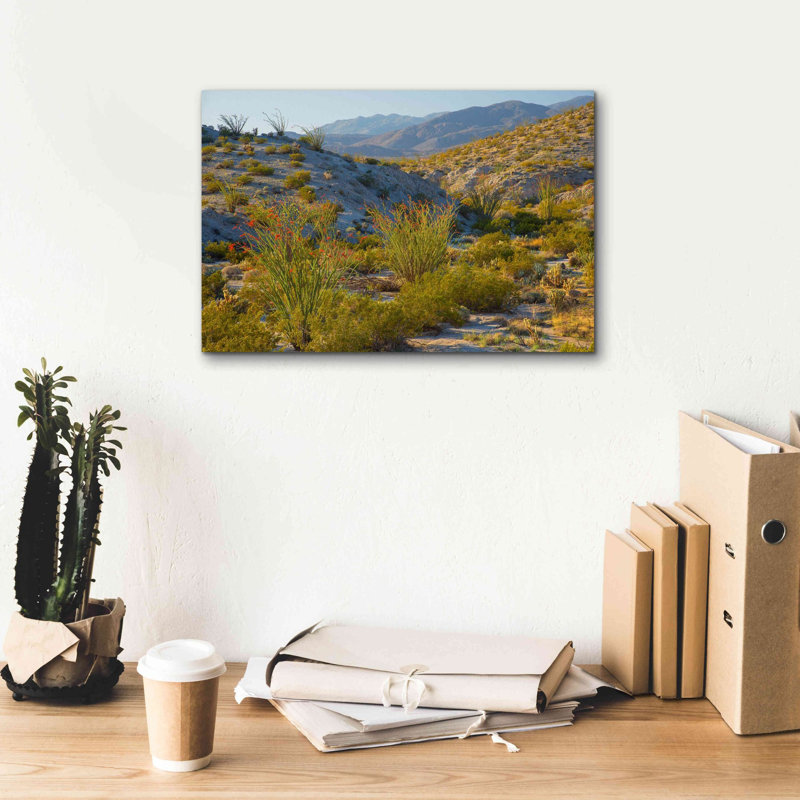 «Desert Ocotillo Landscape» par John Gavrilis, estampe numérique sur toile, H 12 po x l 18 po x P 0,75 po
