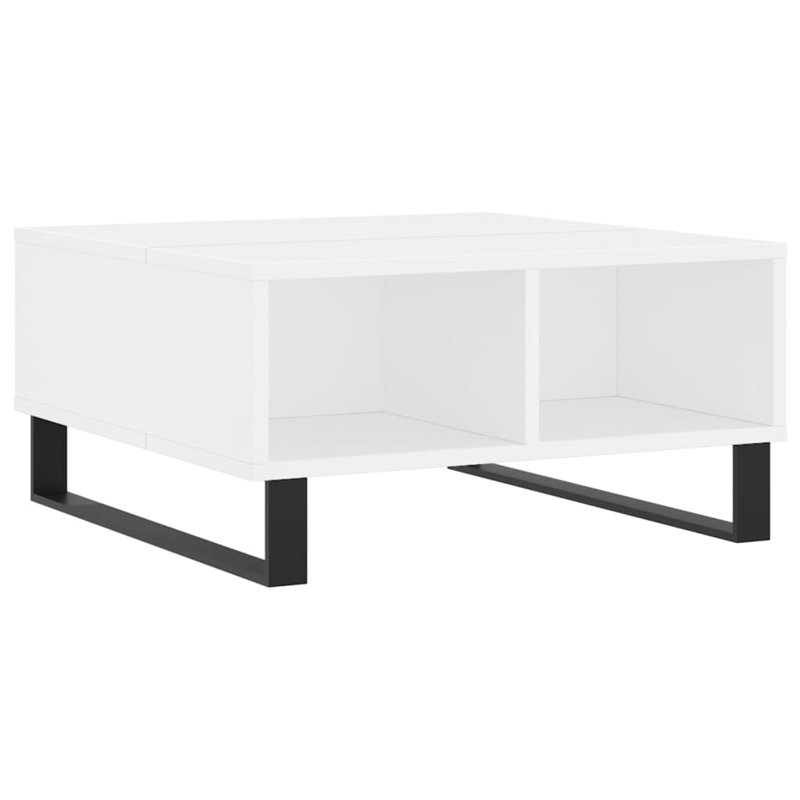 Azelia Sled Coffee Table with Storage, White