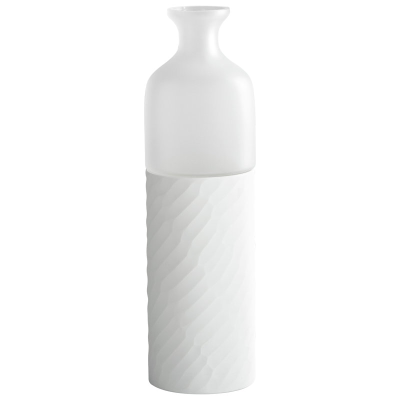 Sereno Handmade Ceramic / Porcelain Decorative Bottle, 17" H x 5" W x 5" D