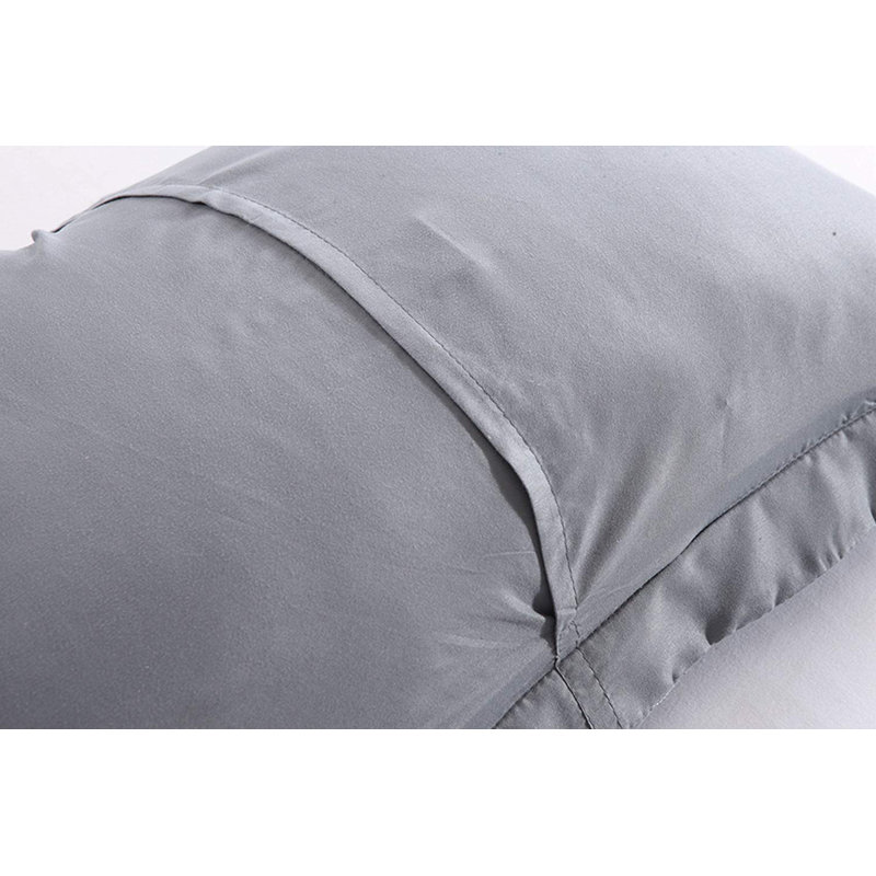 P-solid Shams Polyester Bedding, Standard, Gray