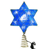 Metal Astrology & Stars Tree Topper - Lighted