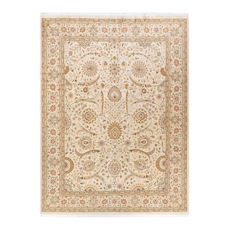 Tapis unique en laine noué à la main 7 pi 10 po x 10 pi 5 po nouvel âge Hayner
