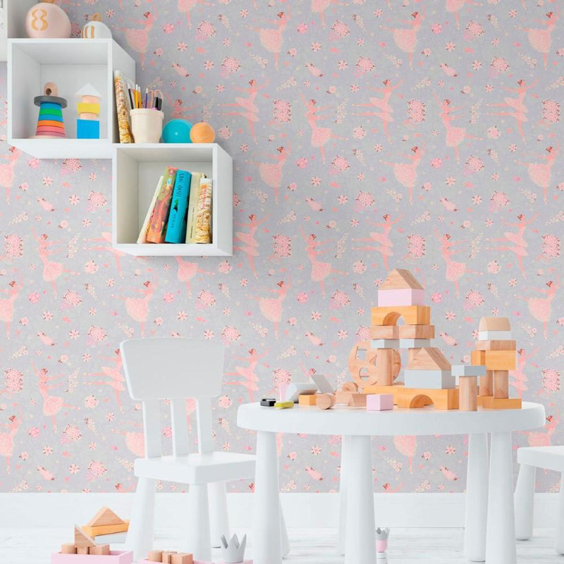 Childlike Bailerine Peel & Stick Wallpaper N011101