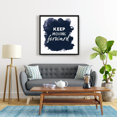«Keep Keep Advance», toile encadrée minimaliste | Décoration intérieure
