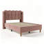 Upholstered Single (3') Velvet Bed-1191797163