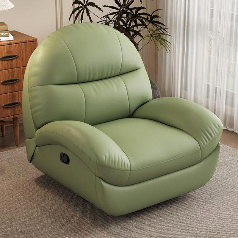 Fauteuil inclinable multifonctionnel en similicuir, Vert