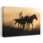 Run between horses 1 Piece Wrapped Canvas Wall Art-1996037785