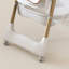 Chaise haute pliable avec une seconde de pliage, sac de rangement, support ergonomique, blanc, pour salon réglable à 5 niveaux, réglage de la hauteur, inclinable, salle à manger