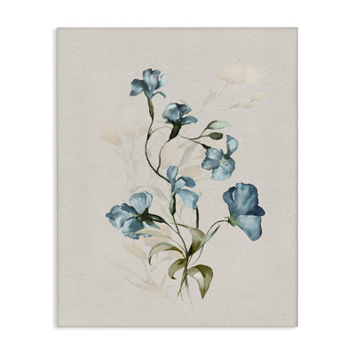 Blue Flower Herbs Canvas, design by Susan Jill