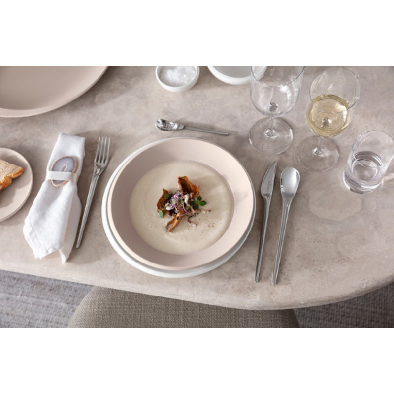 Villeroy & Boch - NewMoon Beige Shallow Bowl, Premium Porcelain, 9.75 in, 9.84"