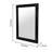 Wood Square Wall Mirror Decorative Mirror for Bathroom Livingroom-625711053