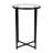 Hampstead Collection End Table - Modern Laminate Accent Table with Crisscross Frame-850828329-850828338