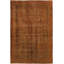 Tapis oriental orange en laine noué à la main 8 pi x 11 pi 2 po Exum