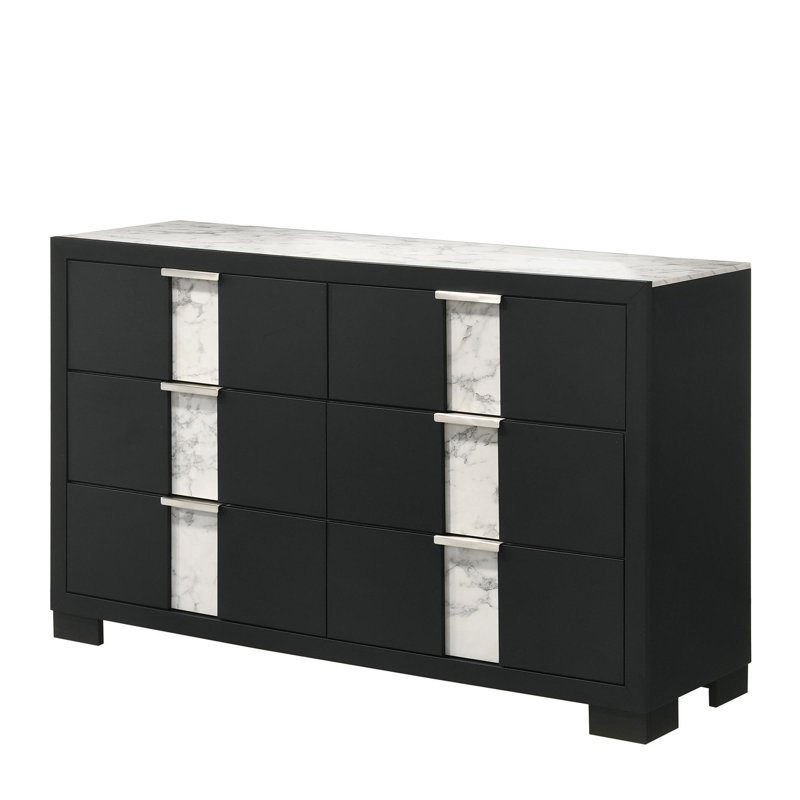 6 Drawer 16.4'' W Dresser
