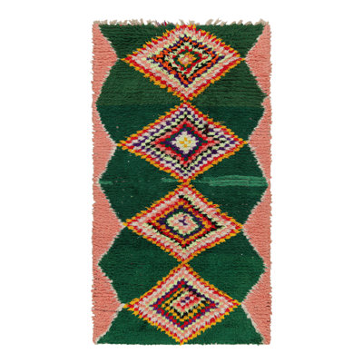 One-of-a-Kind 3'7"x7'3" Hand Knotted Area Rug