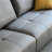 Gray 100% Polyester Modular Sofa cushion couch-129680274