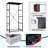 4 Drawer Dresser for Bedroom, Narrow Chest of Drawers, Wooden Top and Study Iron Frame 18"x37.5"-(WxH)