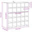 Solid Wood Open Shelving Wine Bottle Rack-2107676676