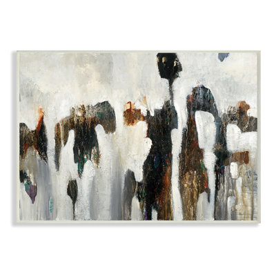 "Black White and Brown Rocks' Print
