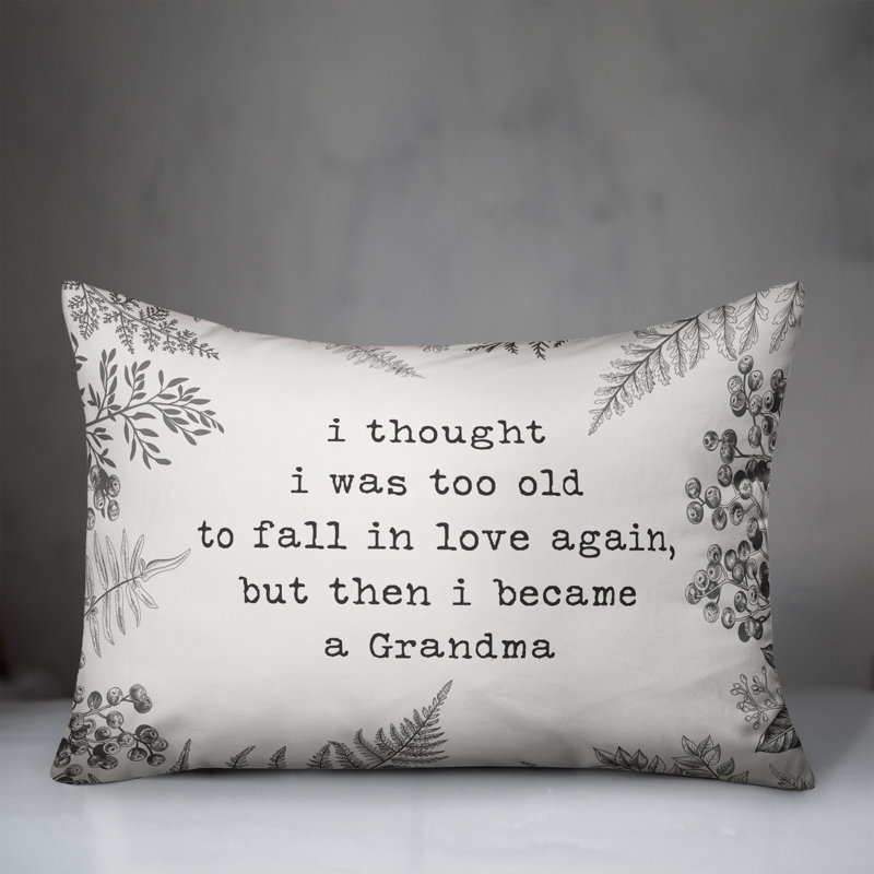  Coussin lombaire Too Old for Love Grandma, Pas de bourre