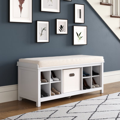 Wood Shoe Storage Bench