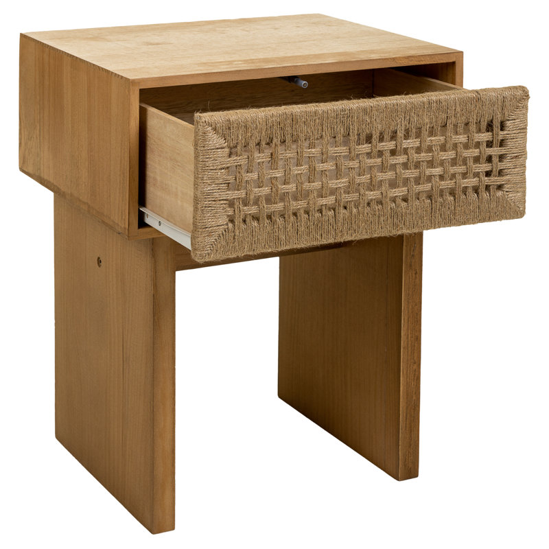 Montine 45cm W Solid + Manufactured Wood Bedside Table