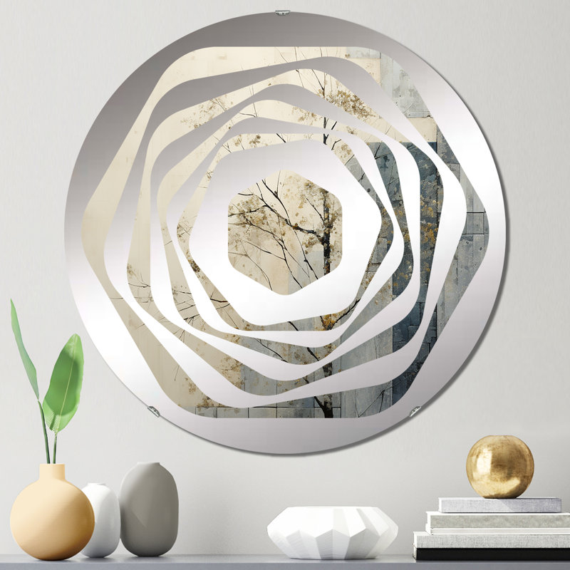 Ferit - Miroir décoratif Amorphe, 23,6 po x 23,6 po