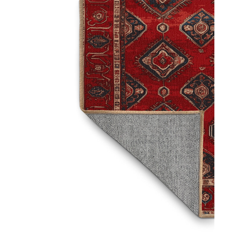 Tapis brun lavable à la machine, Carré 3 pi