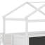 Lit superposé House avec escalier de rangement et tableau noir House-359301694