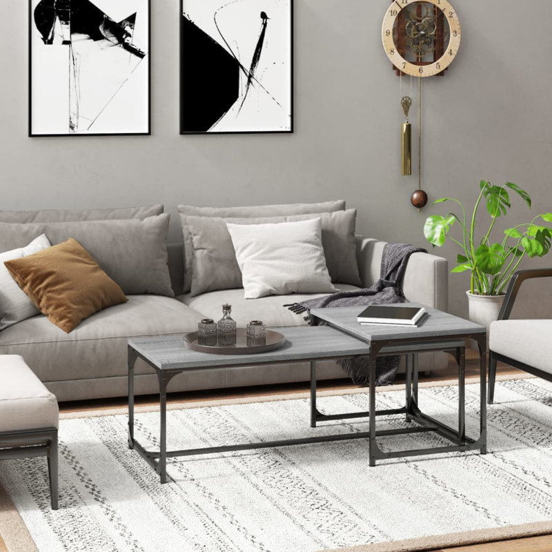 Besaw Frame Coffee Table, Grey Sonoma