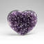 Genuine Amethyst Crystal Cluster Heart From Uruguay