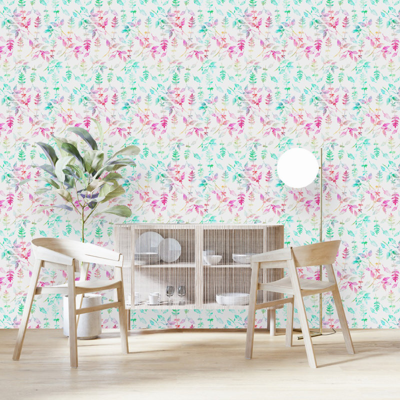 Murale florale, L 2,08 pi x L 10,42 pi