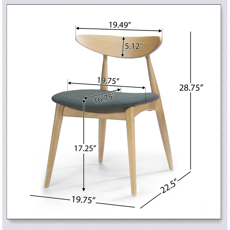 CHAISE (ensemble de 2), Gris, Naturel