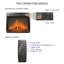 Insertion de foyer électrique ultra mince de 23 pouces, flamme réaliste, télécommande, minuterie, surchauffe, chaleur de 1400 W, 5000 / H, 11 réglages de température, 4 réglages de luminosité, pour bûches de 2000 à 2020