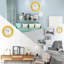 Horloge murale silencieuse 9 po