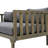 Acacia Wood  Outdoor 3 Seater Daybed With Cushion-2081363457-2081363469