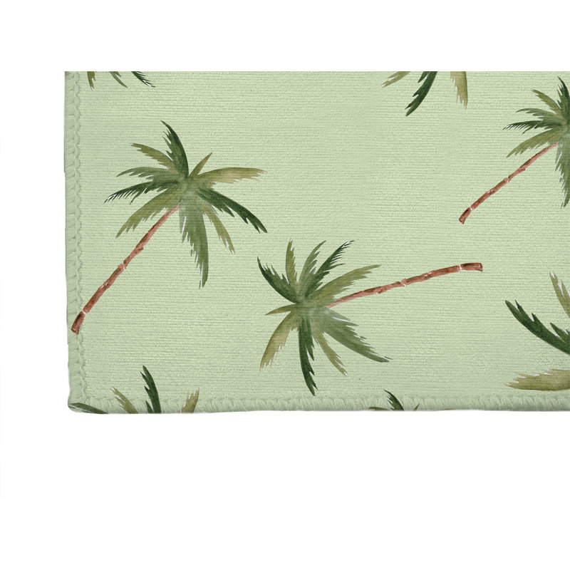 Summer Palms Outdoor Rug, Runner 2'6" x 8'