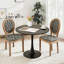 Ensemble de table de salle à manger ronde 31,5 "et 2 chaises à dossier rond-622080975-622080974