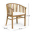Chaises de salle à manger d'extérieur en bois avec coussins-205860794