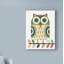 « folking hibou earth », art sur toile-33426974