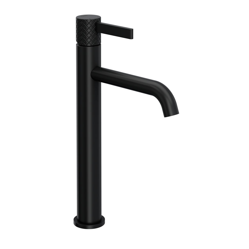 Tenerife Single Hole Bathroom Faucet, Matte Black