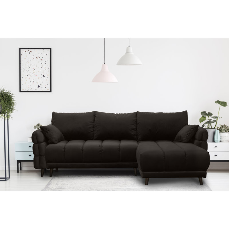Casas 5 Seater Sofa Bed, Right Hand Facing, Chocolate, Dark Brown
