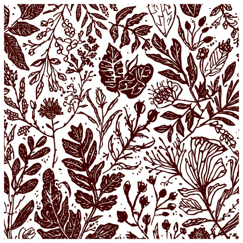 Botanical Leafy Pattern Comforter, Twin Extra Long