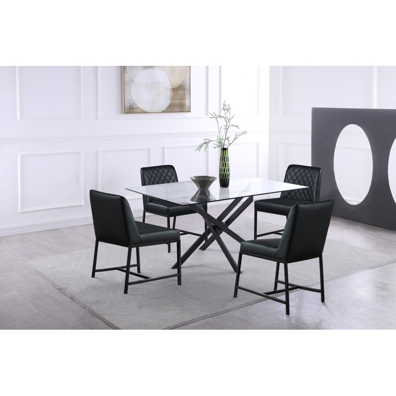 Xander 60'' Dining Table, Matte Black