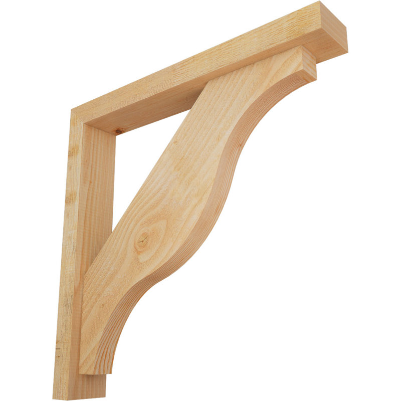 Support Funston Block avec support décalé, 26 x 26, Sapin Douglas de l 4 po (scié brut)