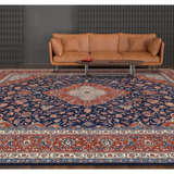 Hand Knotted Wool Oriental Area Rug in Red